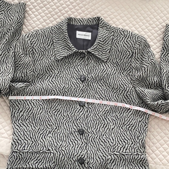 Nello Bianco Zebra Skirt Suit Set (Two-Piece) - Picture 6 of 17